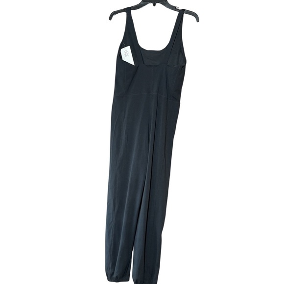 Women’s Black Active Jumpsuit Romper Loungewear Yoga One Piece Jogger Style Sz L - Picture 2 of 7